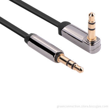 Premium 3.5mm Male to Male Audio 90 Flat Cable